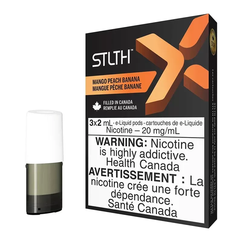 STLTH X E-Liquid Pod Pack – Mango Peach Banana - Nicotine Strength#20mg/ml