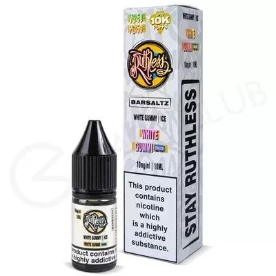 White Gummi On Ice Nic Salt E-Liquid by Ruthless Bar Saltz - Ecigpremium