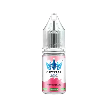 WGA Crystal Pink Lemonade Saltnic Vape Juice - 10 Pack - 20mg