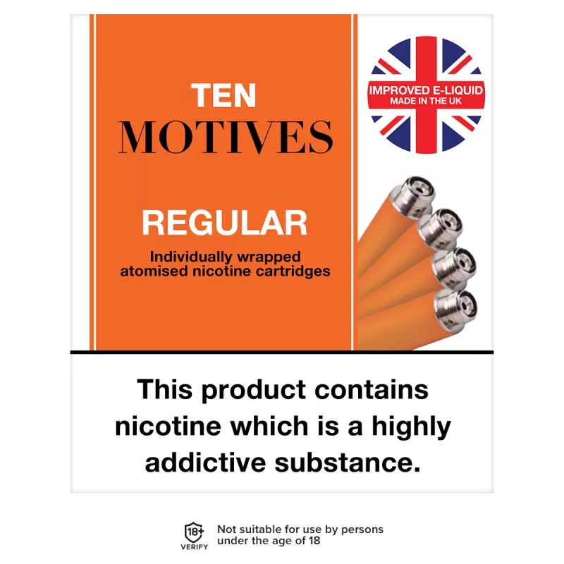 10 Motives Regular Refills - Vape Product, Vape Product; 4 Refills, 20 Refills (Save 12.5%)