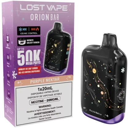 Lost Vape Orion Bar 50K Disposable Vape – Purple Nektar