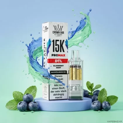 Al Fakher Pods Crown Bar 15K Pro Max – DTL 6mg – Blueberry Mint
