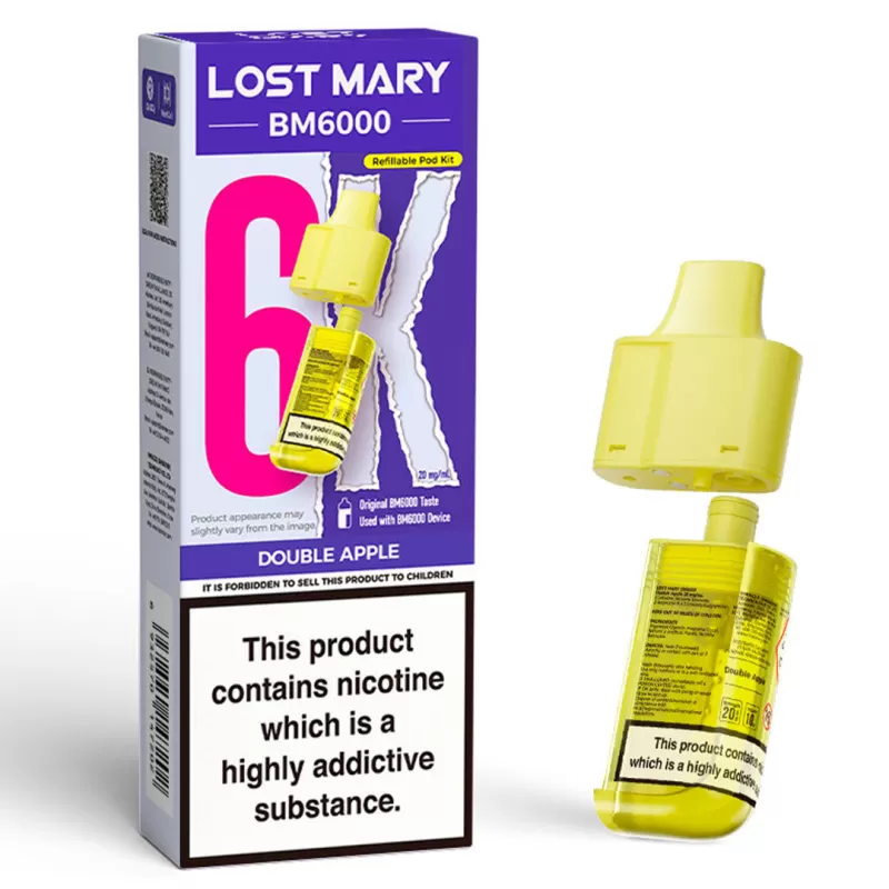 Lost Mary BM6000 Prefilled POD 0mg ZERO - Cherry Peach Lemonade