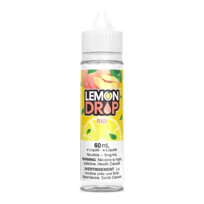 Lemon Drop Freebase E-Liquid – Peach 60ml - Nicotine Strength#3mg/ml>6mg/ml