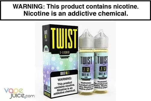 WHITE NO. 1 BY TWIST E LIQUID 120ML - Vape Product, Vape Product
