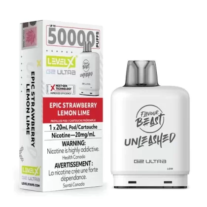Level X Unleashed G2 Ultra Pod 20mL – Epic Strawberry Lemon Lime