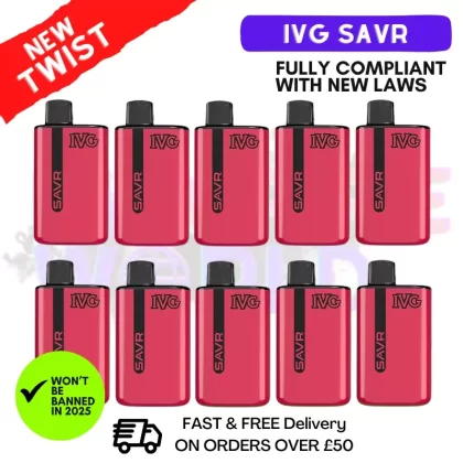 Watermelon ICE IVG Savr 3K Puff Box Of 10
