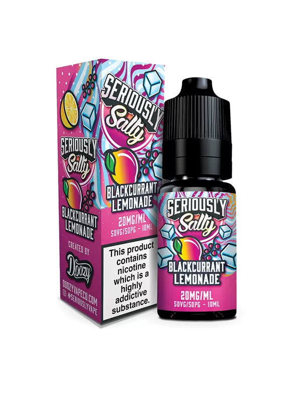 Seriously Salty Blackcurrant Lemonade Nic Salt E-Liquid - 20mg
