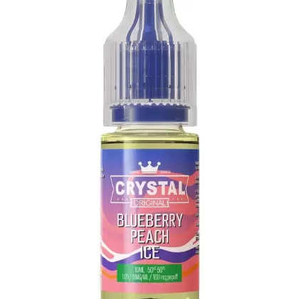 SKE Crystal Blueberry Peach Ice Nic Salt Vape Juice - Strength 10mg