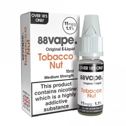 88vape Tobacco Nut E Liquid (10ml)