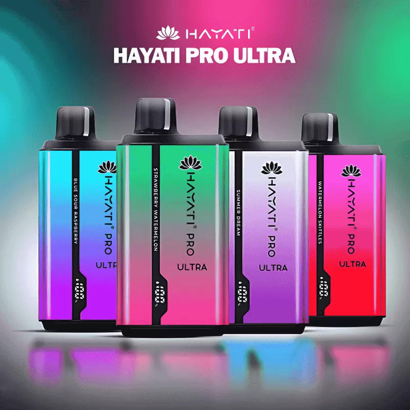 Hayati Pro Ultra 15000 Puffs Disposable Kit - Blueberry Cotton Candy / Raspberry Cotton Candy / 20mg / 1pc / CN - SZ Warehouse