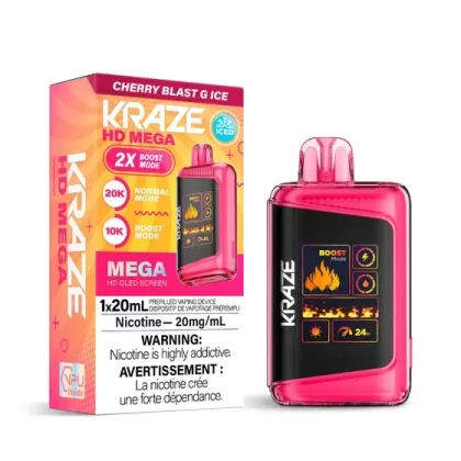 Kraze HD Mega – Cherry Blast G Ice