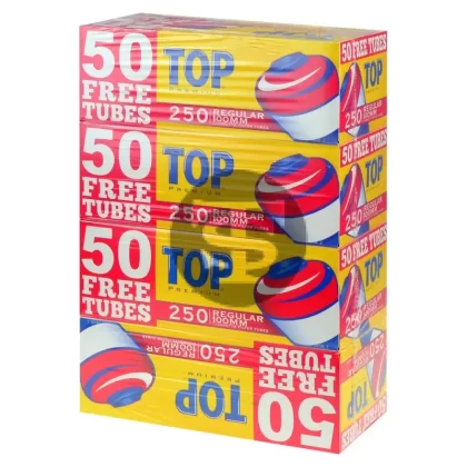 Top Premium Filter Tubes 100 mm Regular (Full Flavor) 4 Cartons of 250