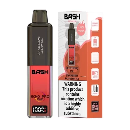 Strawberry Raspberry Ice Bash Vape Echo Pro 10K Prefilled Pod Kit