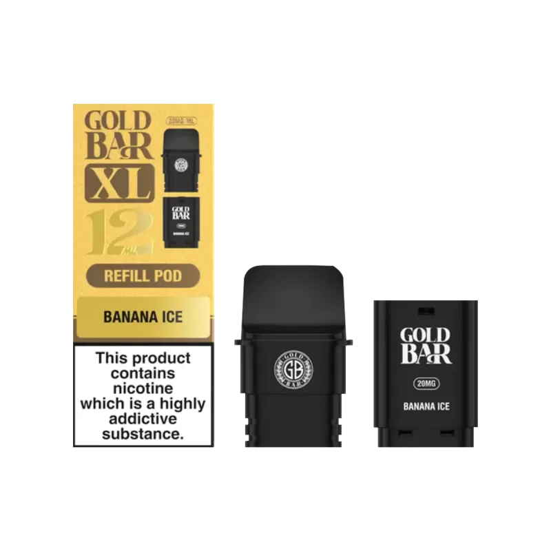 Banana Ice Gold Bar XL Refill Pack - 20mg - Vape Product