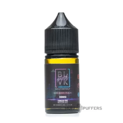 BLVK Pink Salt – Iced Berry Peach 30mL