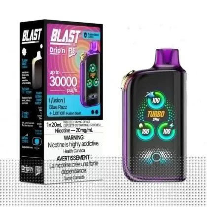 Drip’n Fasta Blast Disposable Vape – 30K Puffs – Blue Razz + Lemon Fusion