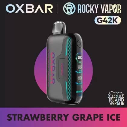 Rocky Vapor Oxbar G42K Disposable Vape – Strawberry Grape Ice