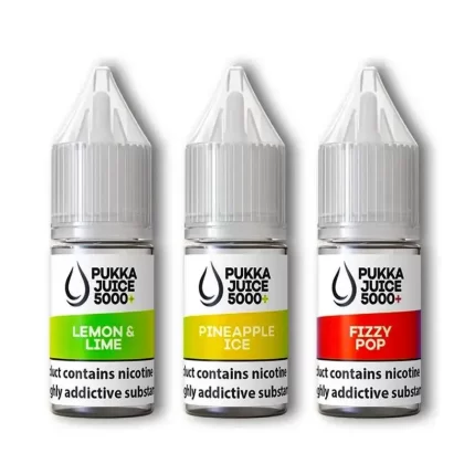 Pukka Juice 5000+ Nic Salt E-Liquids - 10 Pack - 10mg / Blue Sour Razz