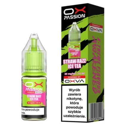 Liquid OXVA OX Passion Salt 10ml 20mg Straw Razz Ice Tea