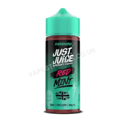 Just Juice Red Mint E-Liquid Shortfill - Vapestreams Co