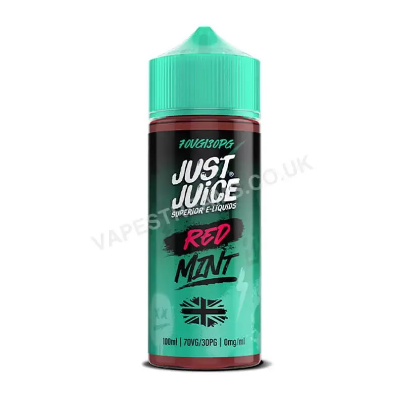 Just Juice Red Mint E-Liquid Shortfill - Vapestreams Co