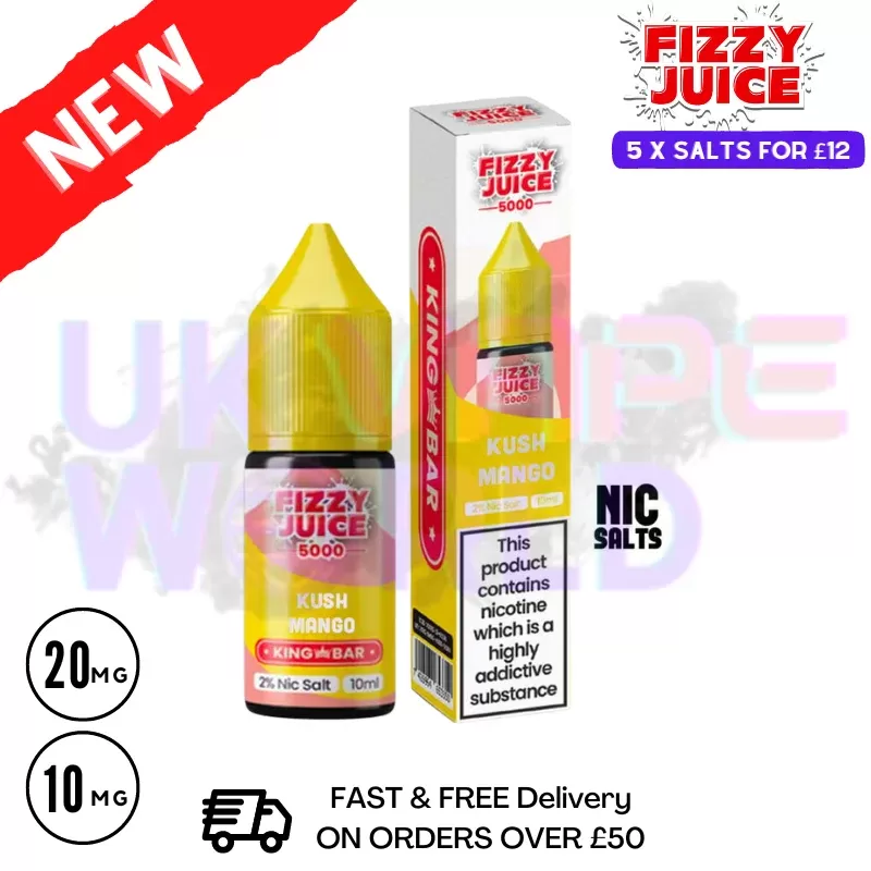 Fizzy Juice 5000 Nic Salt Kush Mango 10ML E-liquid