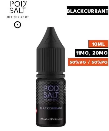 Blackcurrant Nic Salt E Liquid by Pod Salt Core - 20mg