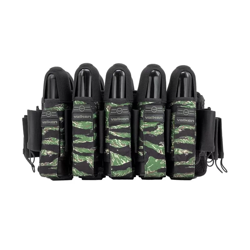Valken Fate Gfx 5+8 Paintball Harness – Tiger Stripe | Paintball Pod Harness