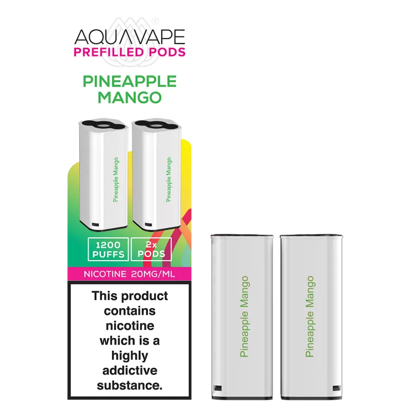 Pineapple Mango Aquavape 2in1 Pods - 20mg - Vape Product (7C7F72)