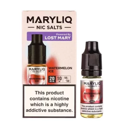 MaryLiq Watermelon Ice 10mg & 20mg Nic Salt 10ml Liquid (10 pk)