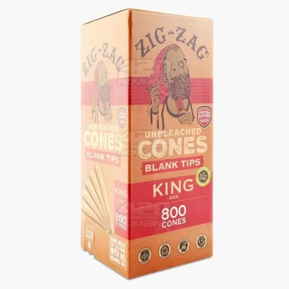 ZIG ZAG | ‘Retail Display’ 1 1/4 Pre-Rolled Cones Promo Pack | 84mm – Unbleached Paper – 36 Count