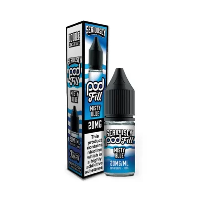 Misty Blue Nic Salt E-Liquid by Seriously Pod Fill - 20 mg - High Strength