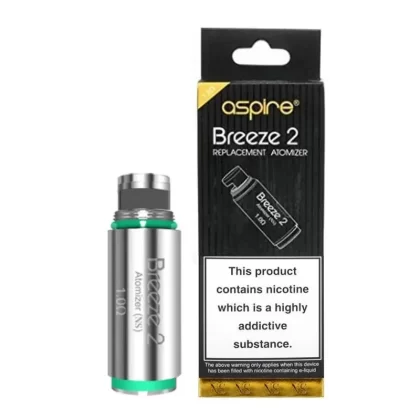 ASPIRE BREEZE VAPE ATOMIZER REPLACEMENT COIL HEADS - Option#0.6 Ohm - Five Pack>1.0 Ohm - Five Pack>1.2 Ohm - Five Pack
