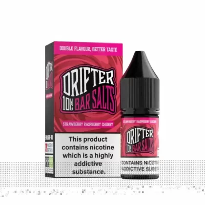 Drifter Bar Nic Salt 10ml E-Liquid – Strawberry Raspberry Cherry