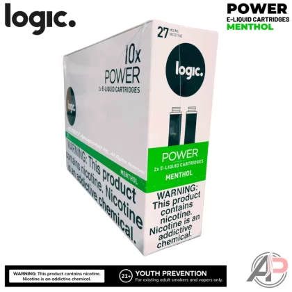 Logic Power Menthol Cartridges 10 Pack Wholesale Box