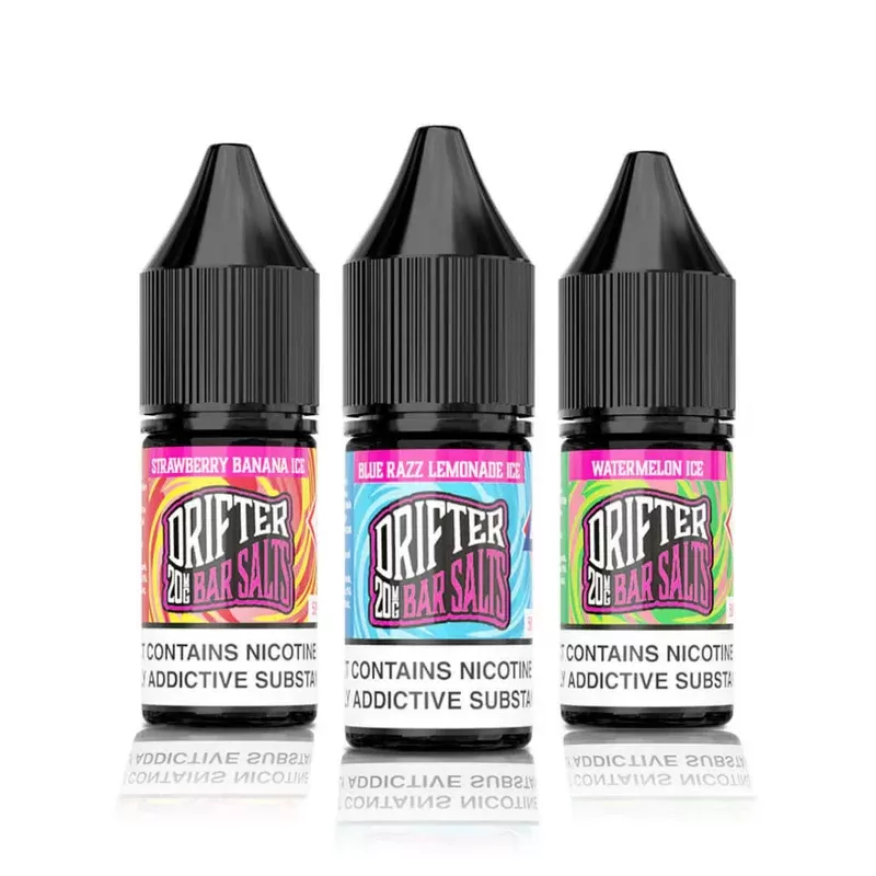 Drifter Bar Salt Nic Salt E Liquid Watermelon Strawberry Bubblegum - Nicotine Strength#20mg>10mg>5mg