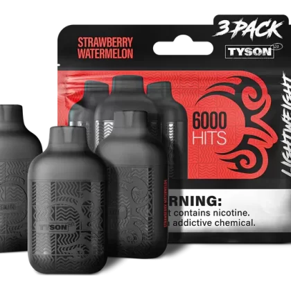 STRAWBERRY WATERMELON TYSON 2.0 VAPE Lightweight 3 Pack