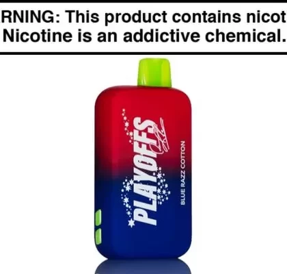 RODMAN PLAYOFFS ZERO NICOTINE DISPOSABLE VAPE – 50,000 PUFFS - Blue Razz Cotton, Glacier Mint