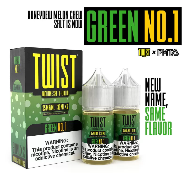 TWIST Salt Nic Premium E-Liquid 30ml 2pk - Frosted Amber / 50mg - Skullvaping - Image 2