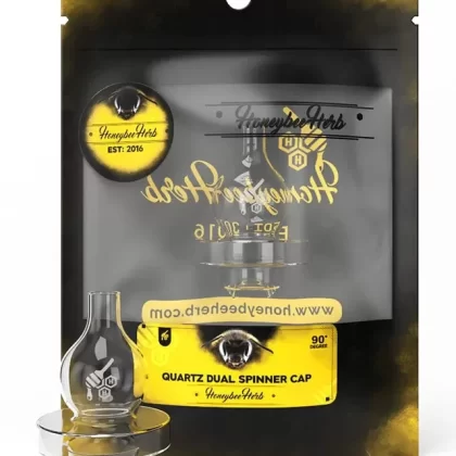 Honeybee Herb Quartz Dual Spinner Carb Cap - Ecigdepot