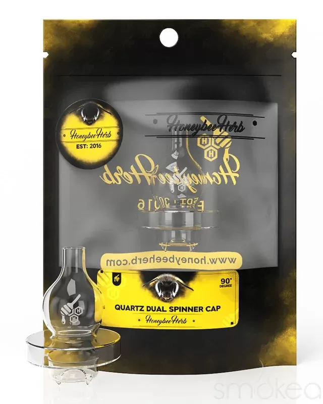 Honeybee Herb Quartz Dual Spinner Carb Cap - Ecigdepot