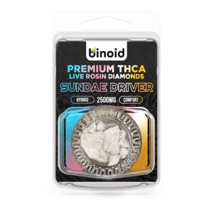 Binoid THCA Diamonds – 2500MG – Live Rosin – Sundae Driver