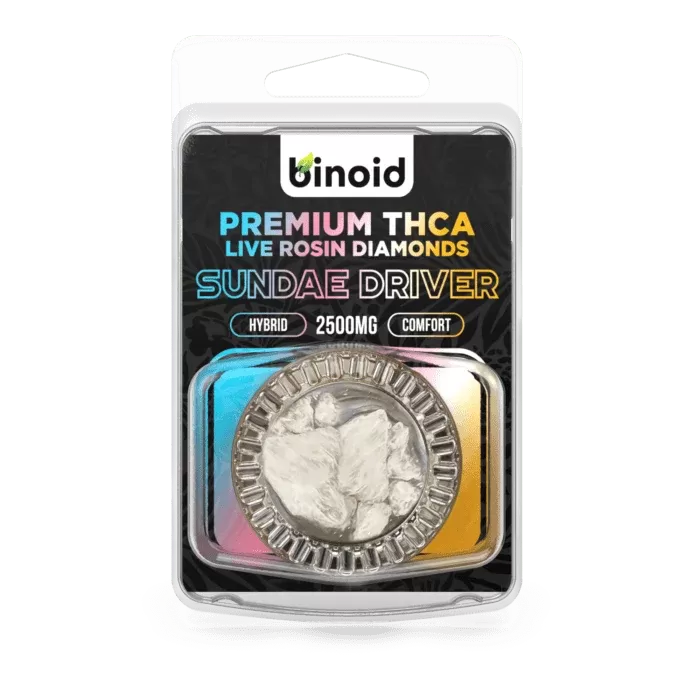 Binoid THCA Diamonds – 2500MG – Live Rosin – Sundae Driver