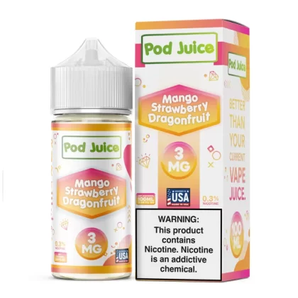 Pod Juice - Mango Strawberry Dragonfruit - 100ML E-Liquid - 12MG