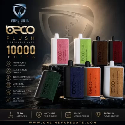 Vaptio - Beco Plush Disposable Vape (10,000 Puffs) - Blue Razz / 20 mg