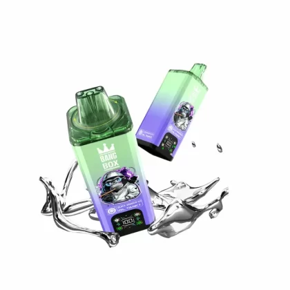 Bang Box 200K Puffs 8 in 1 Flavors Vape - Blueberry Ice & Blueberry Watermelon & Raspberry & Lemon Lime, Watermelon Ice & Watermelon Bubblegum & Cherry Ice & Bubblegum; 3-nicotine, 2-nicotin