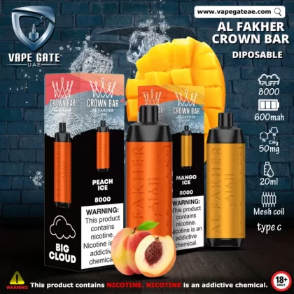 Al Fakher - Crown Bar Disposable Vape (8,000 Puffs) - Magic Love / 5 mg