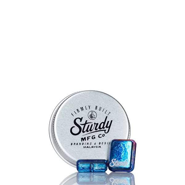 Sturdy MFG Co. SturdyFlow dotSturdy Collab Button Set - Cobalt Inferno, Coral Reef (BB103D) - Image 2
