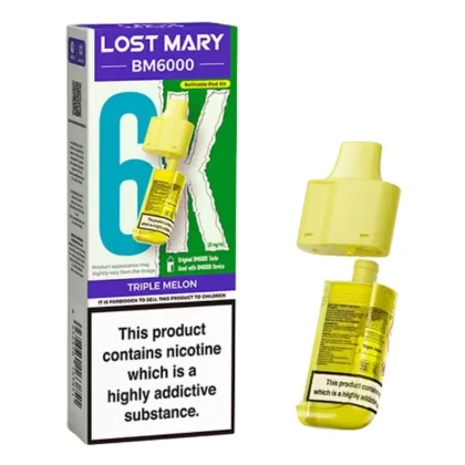 Triple Melon BM6000 Prefilled Pods by Lost Mary (2ml + 10ml) - 20mg